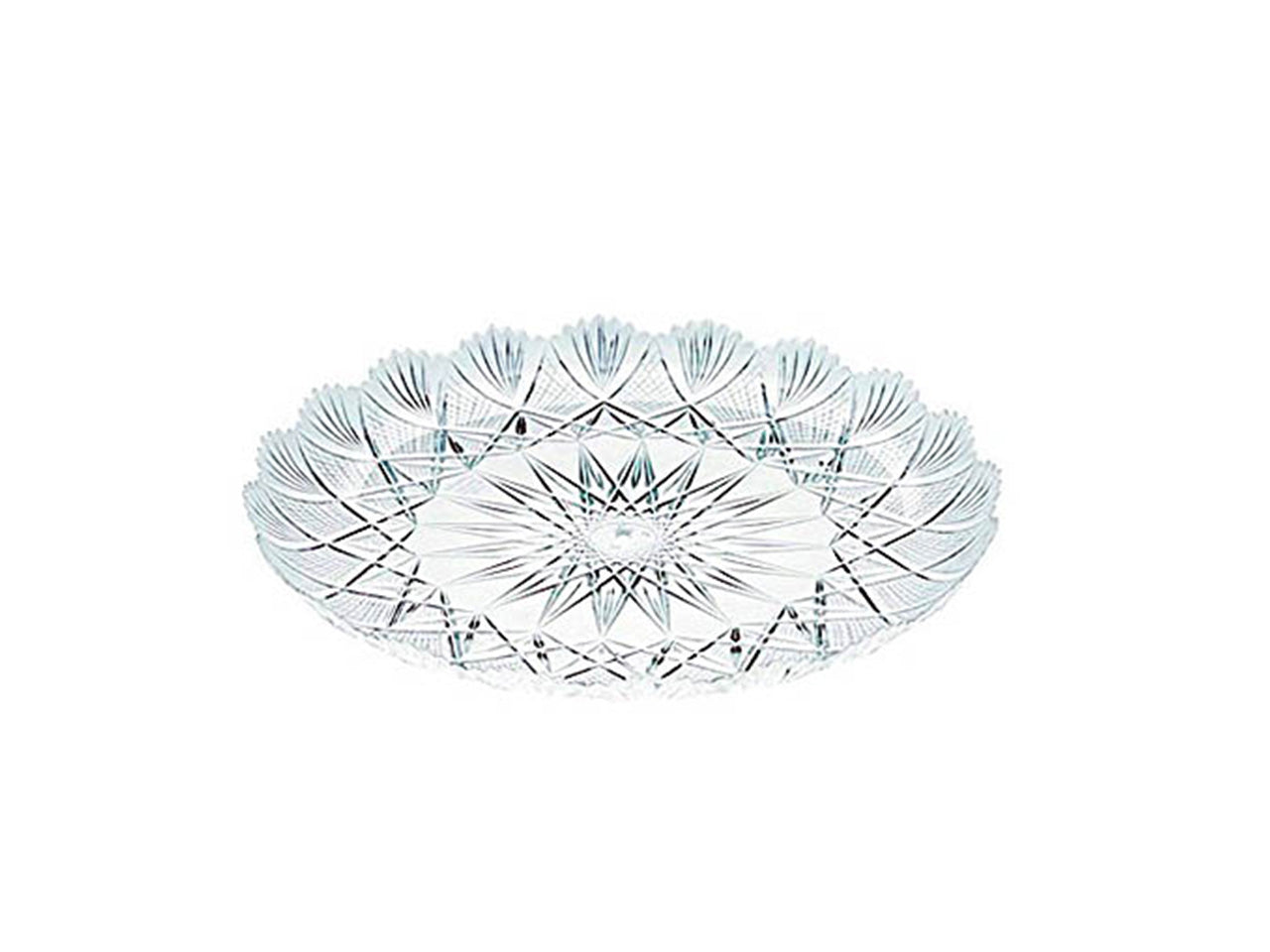 Vassoio stella misura d.16cm colore trasparente 10 pezzi