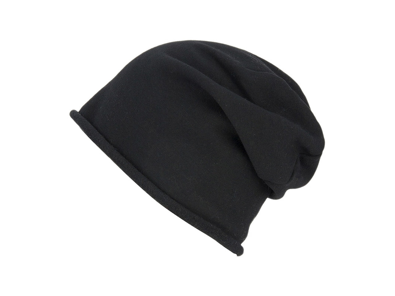 Berretto oversize felpa tinta unita bambino nero m