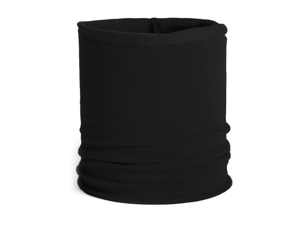 Scaldacollo bambino felpa tinta unita 23x24cm nero