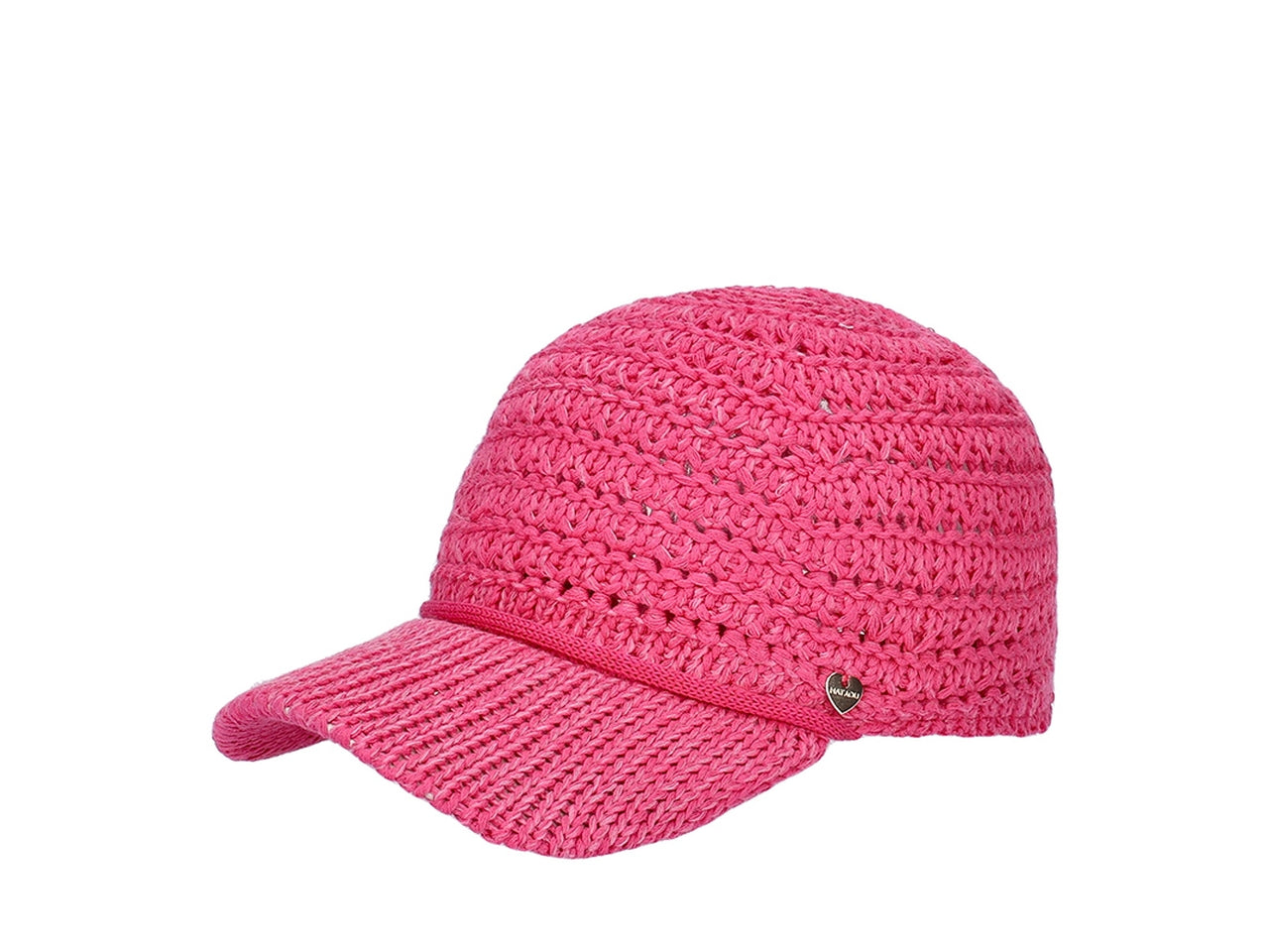 Cappello baseball in maglia di cotone fuxia taglia unica