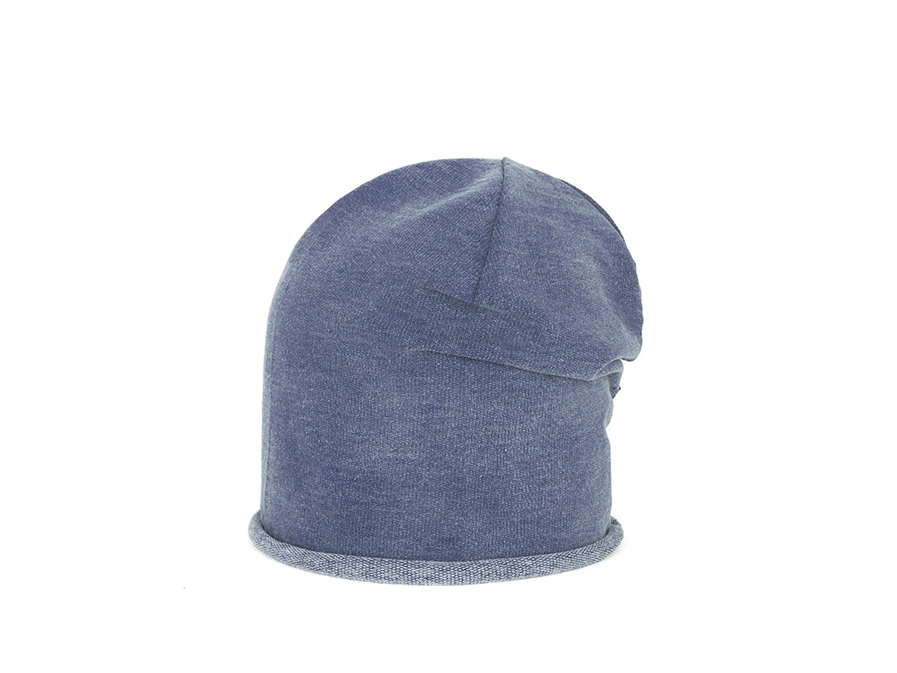 Cappello oversize jersey tinta unita bambino denim small