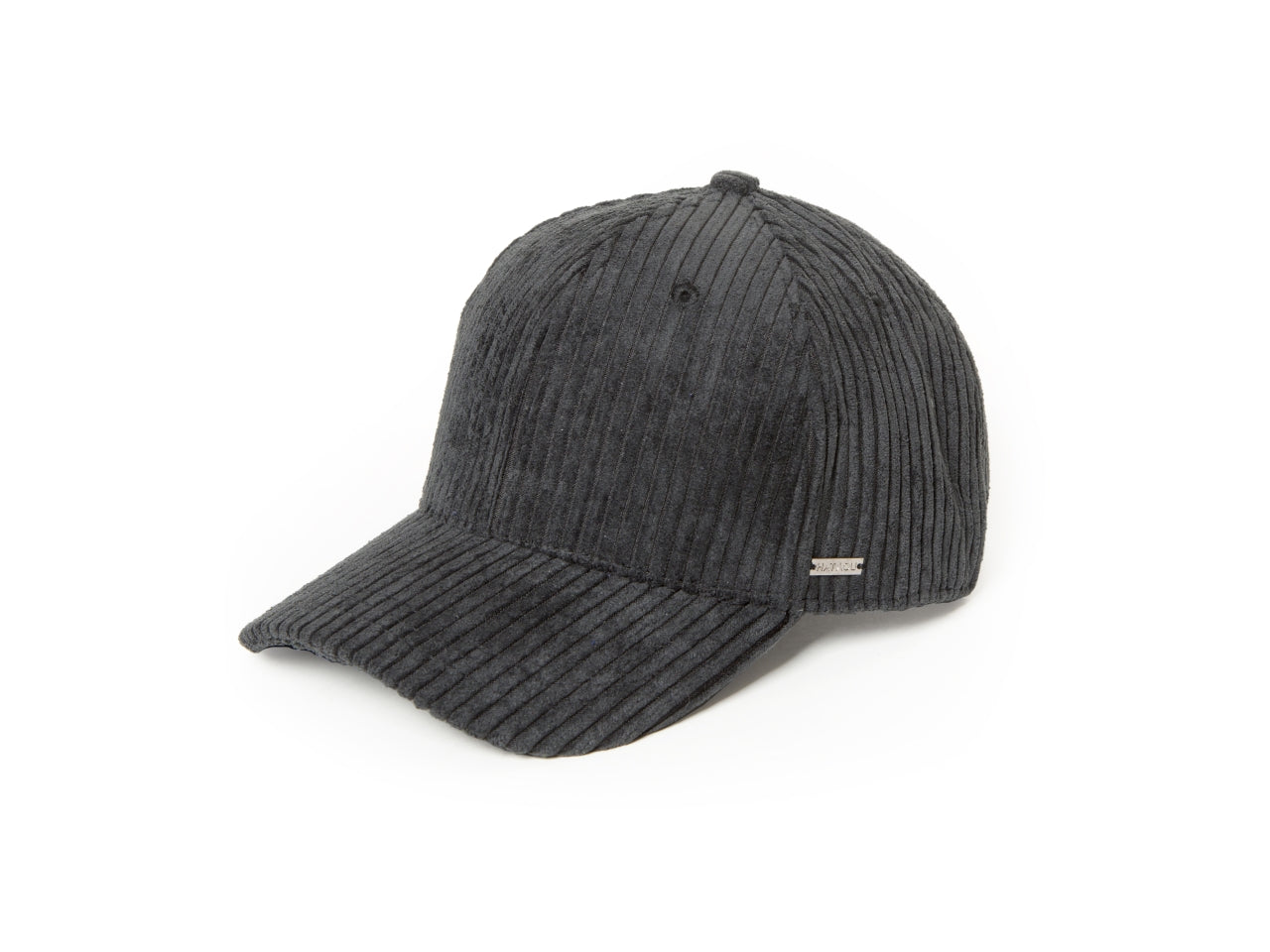 Cappello baseball in velluto a coste nero