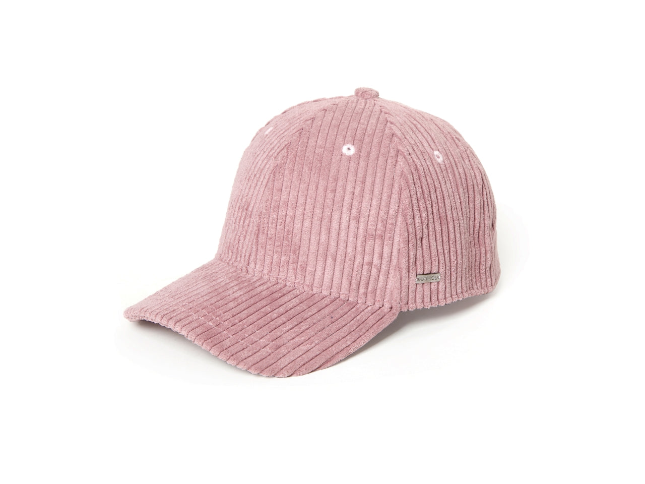 Cappello baseball in velluto a coste rosa