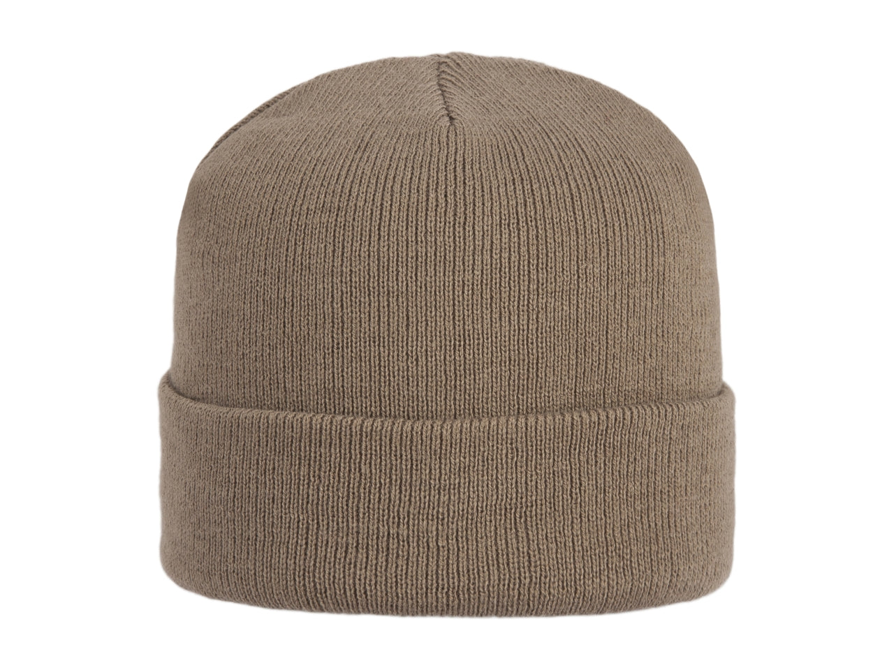 Cuffia tinta unita con risvolto fango