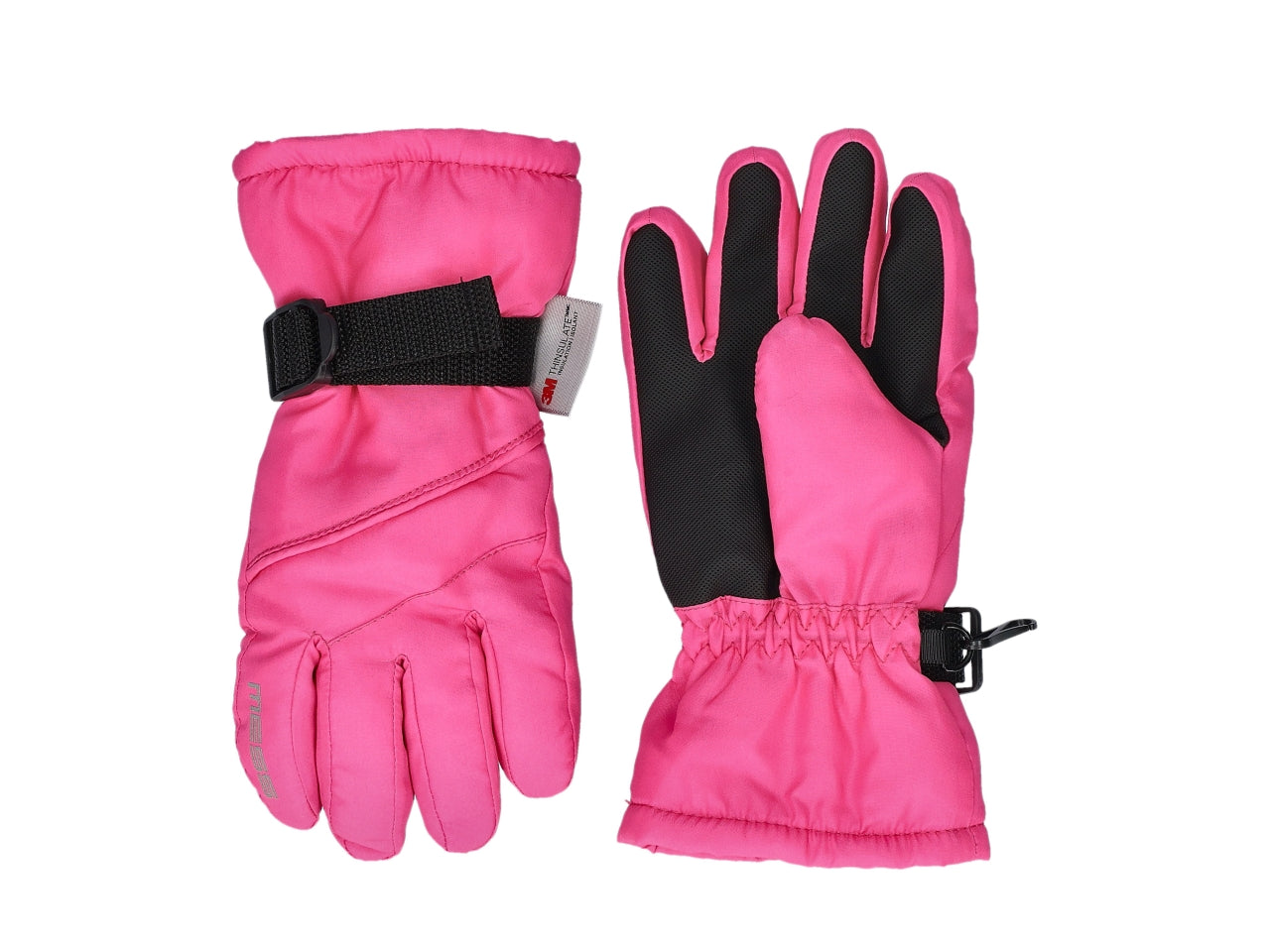 Guanto sci junior tinta unita fuxia 10 anni