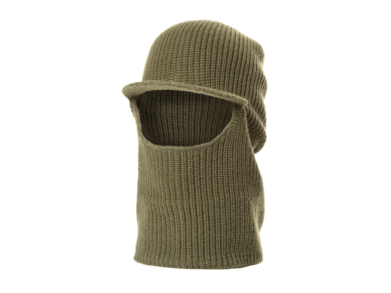 Passamontagna tinta unita verde oliva