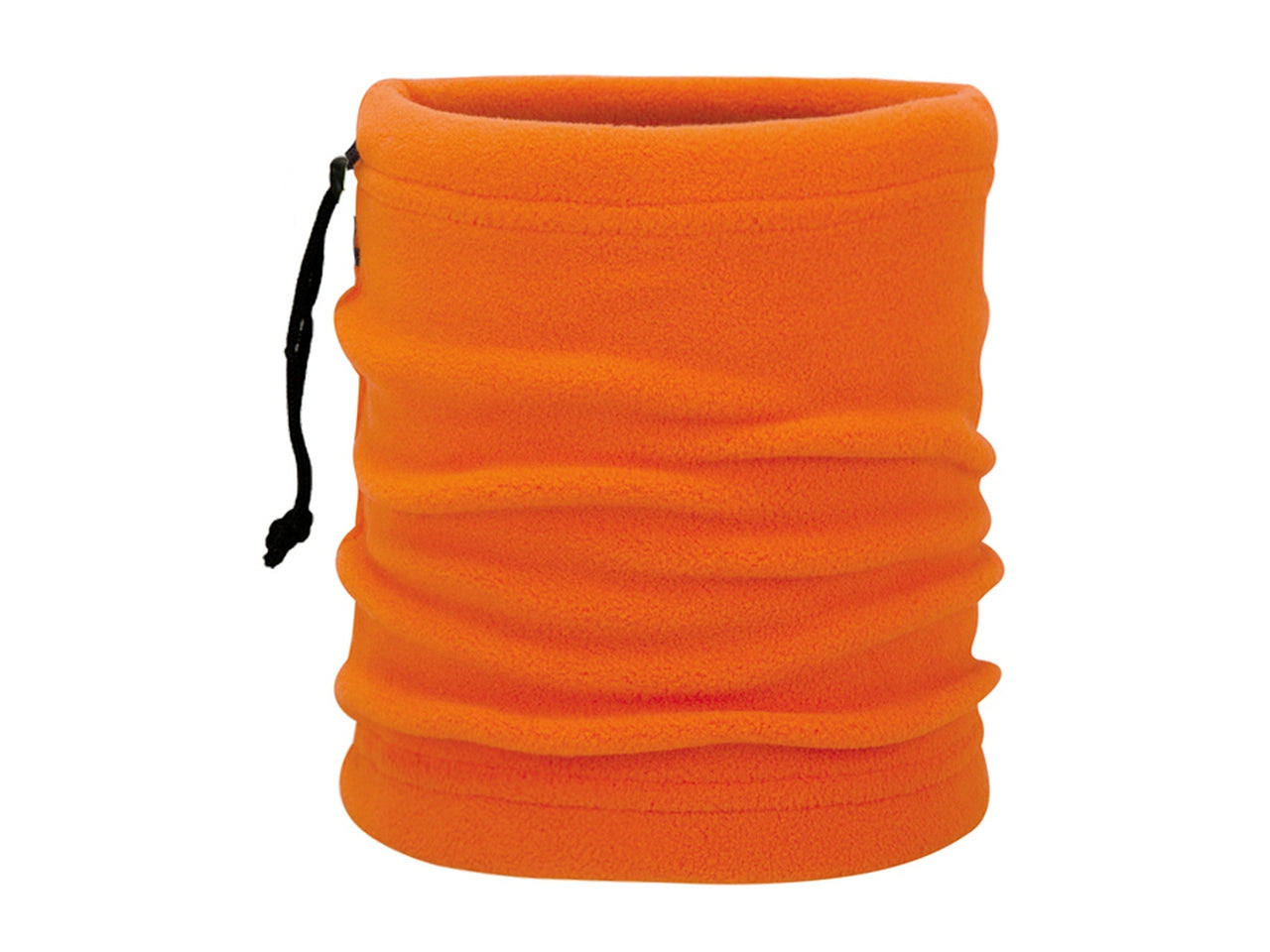 Scaldacollo multifunzione pile tinta unita 24xh.26cm arancio fluo