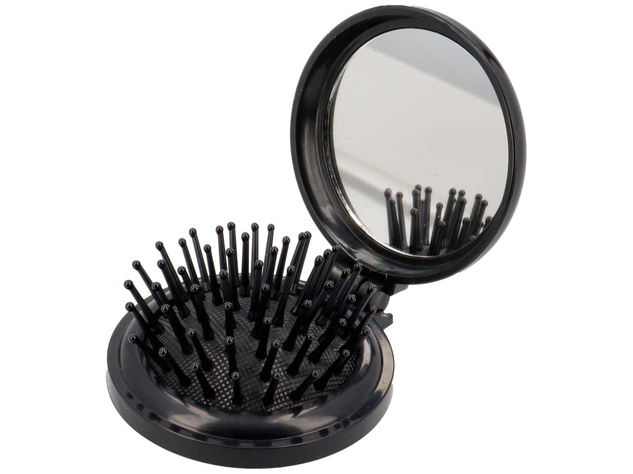 Spazzola con specchio color nero