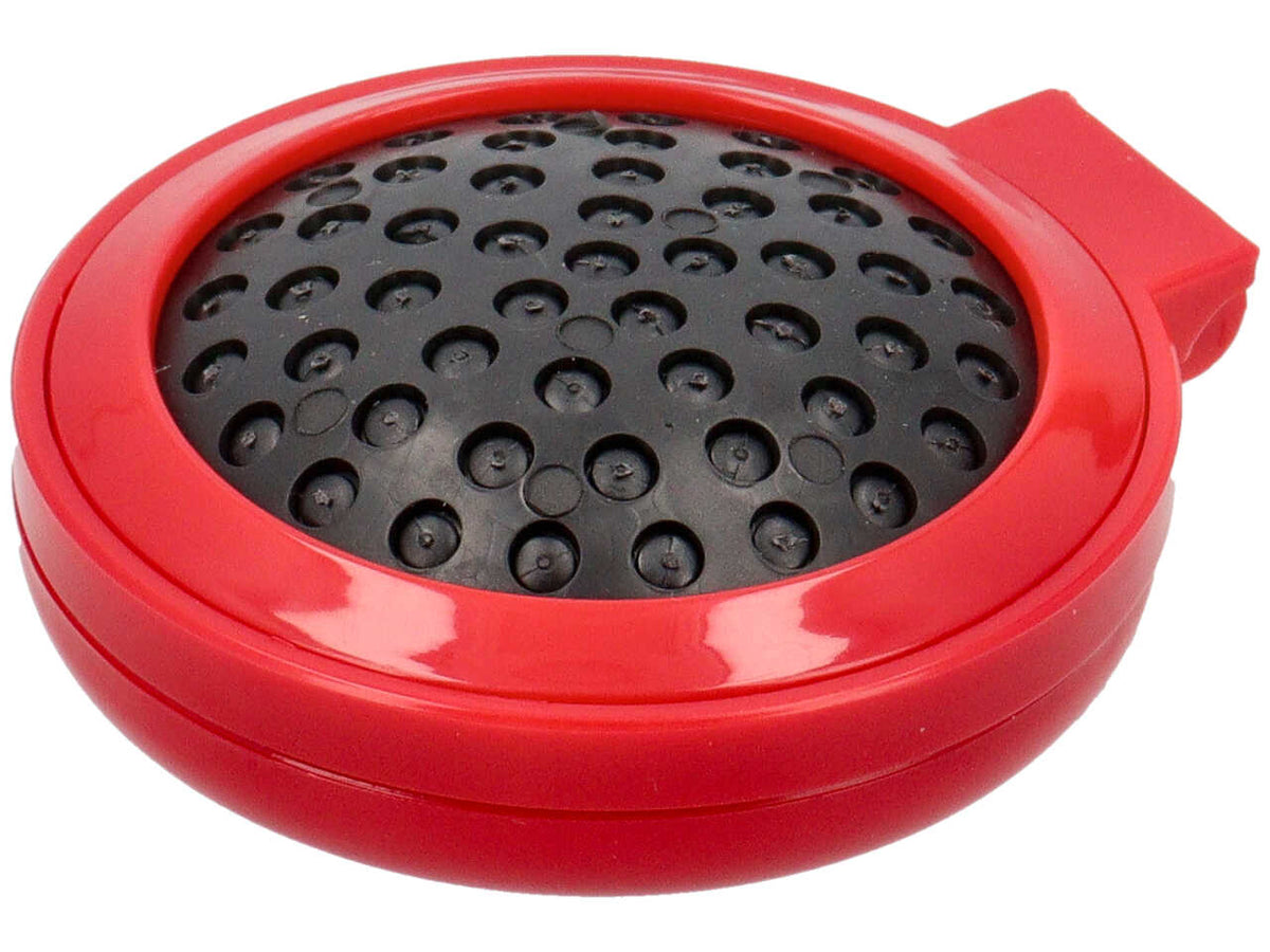 Spazzola con specchio color rosso