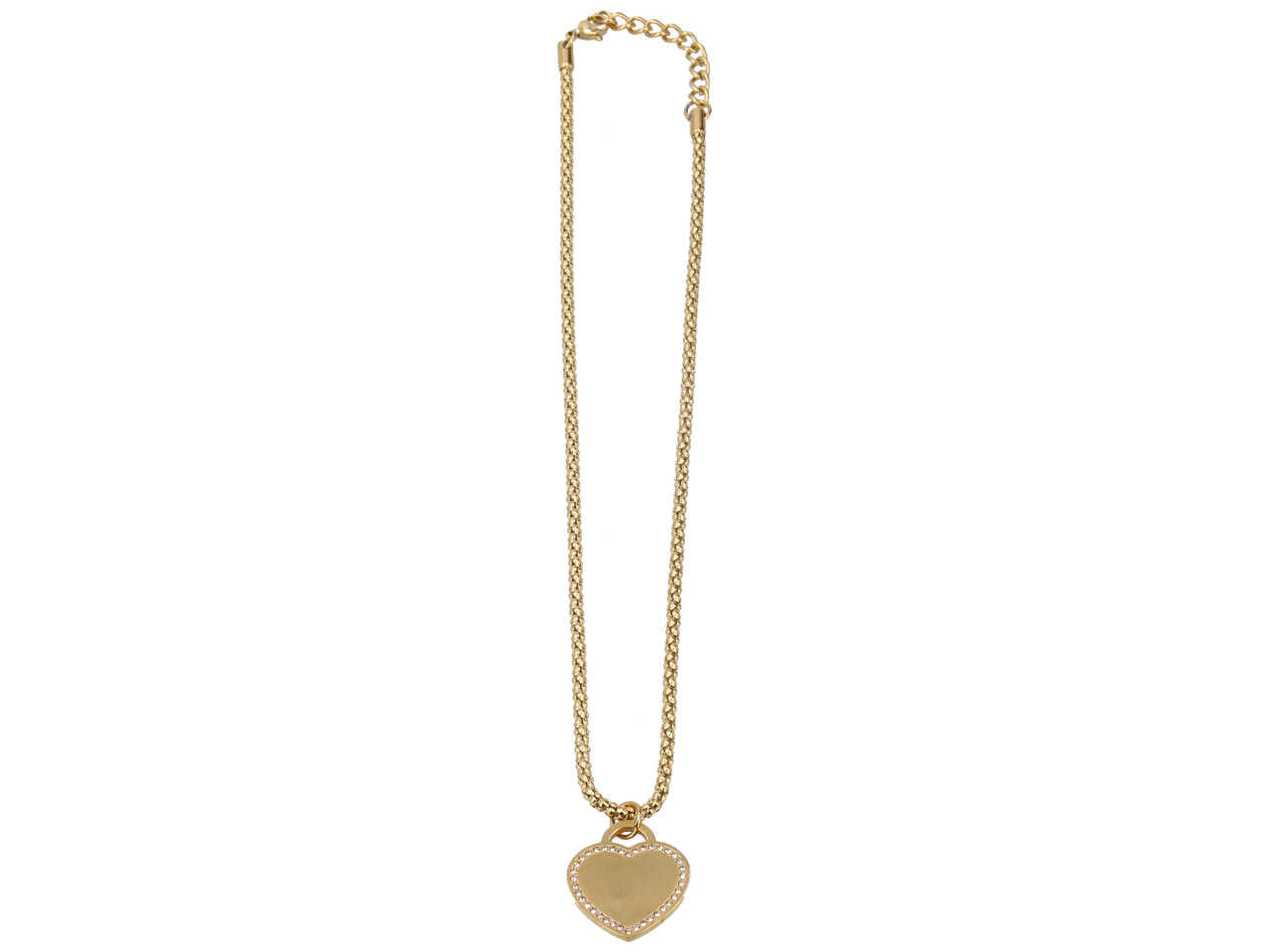 Collana con ciondolo a forma di cuore dorato