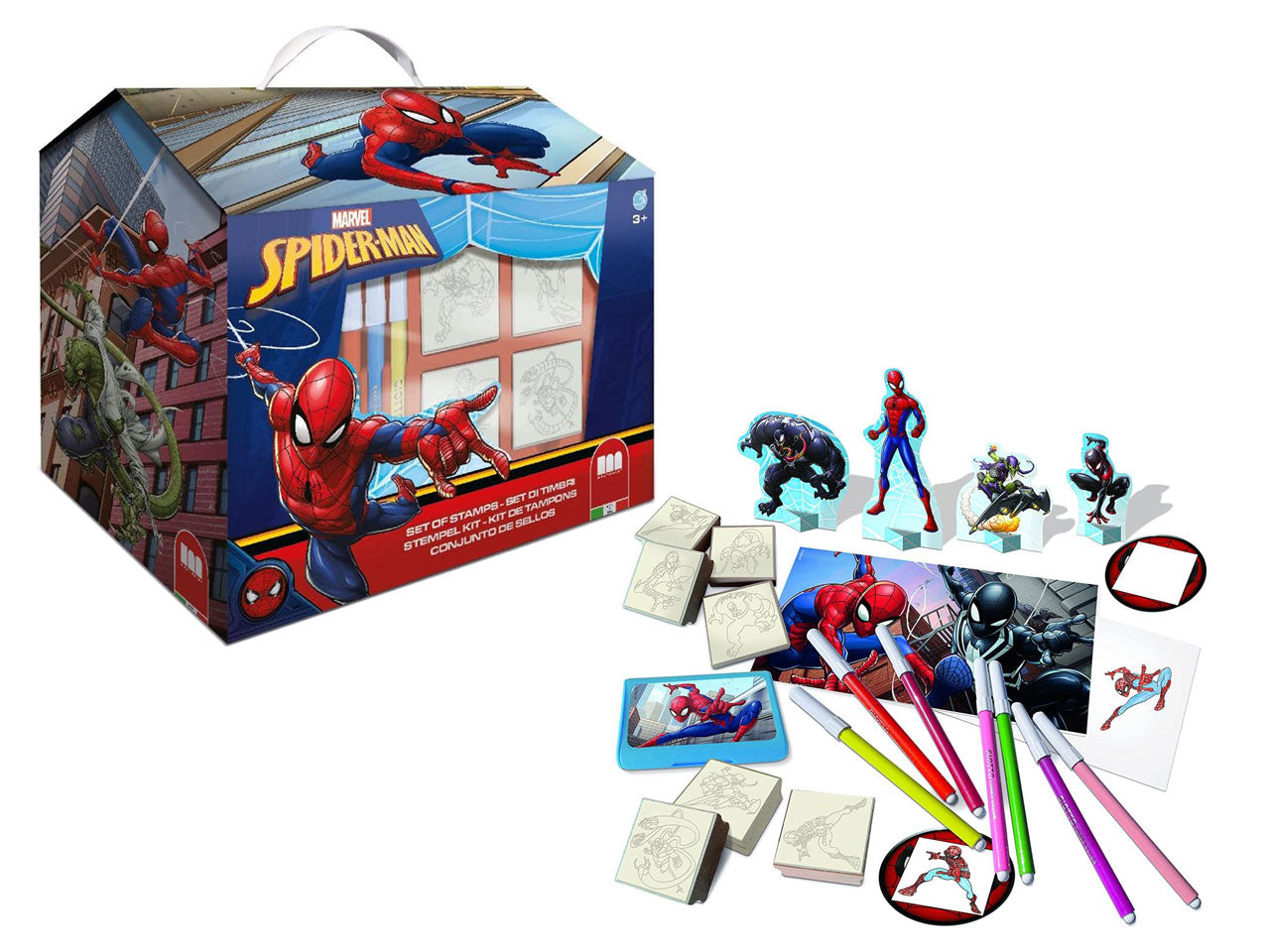 Spiderman casetta con 36 colori