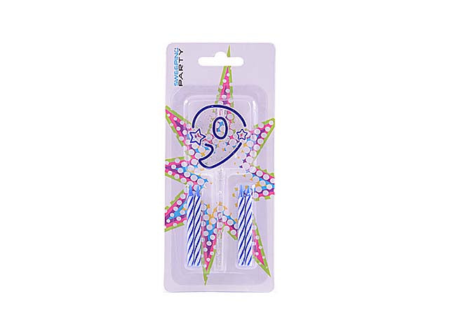 Candelina blu n.9 0093