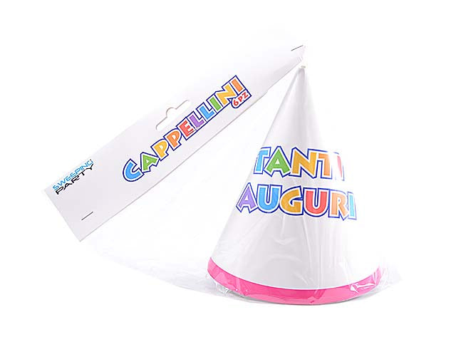 Cappellini tanti auguri 6 pezzi 00384
