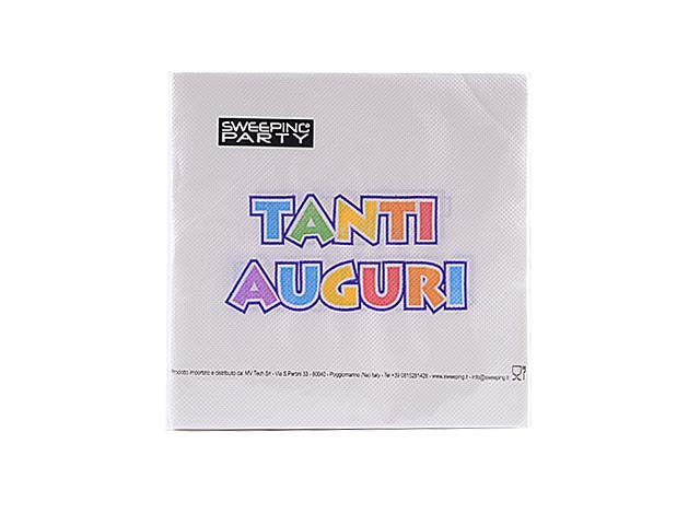 Tovaglioli tanti auguri 33x33cm 20 pezzi 23