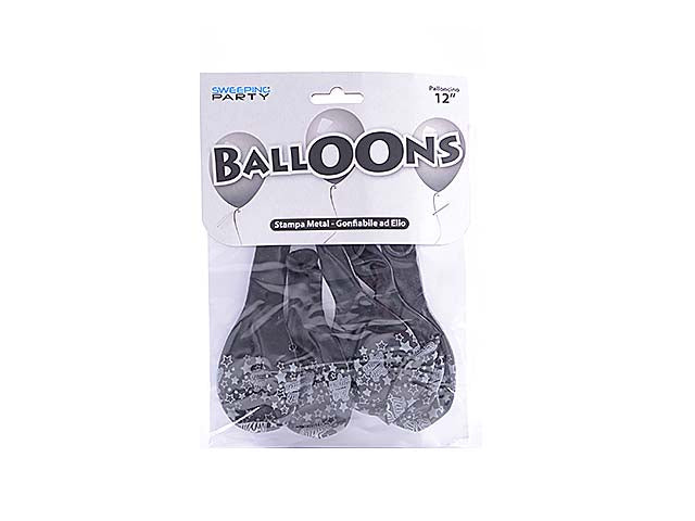 Palloncino argento 5 pezzi 00346