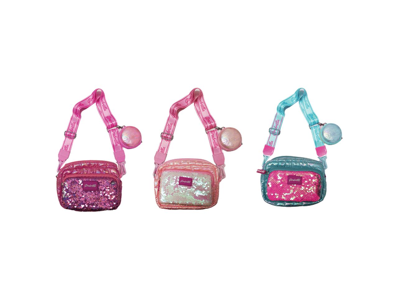 Girabrilla puffer borsa pochette assortito