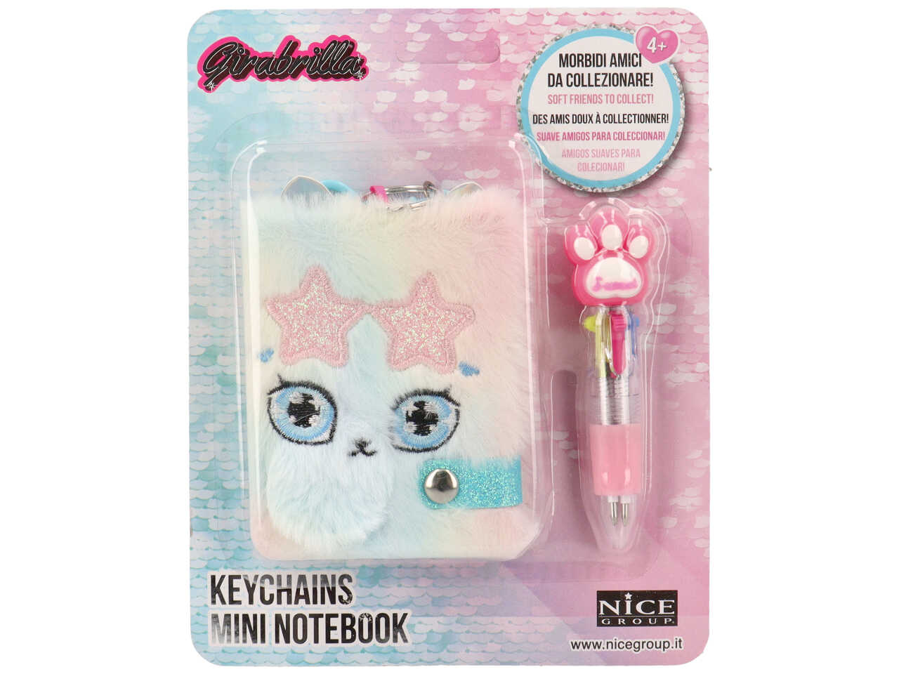 Girabrilla keychains mini notebook