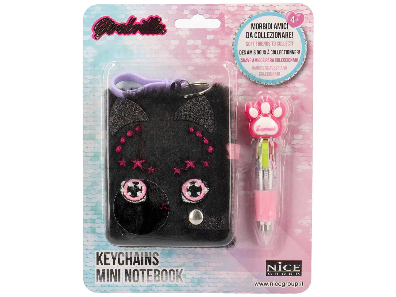 Girabrilla keychains mini notebook