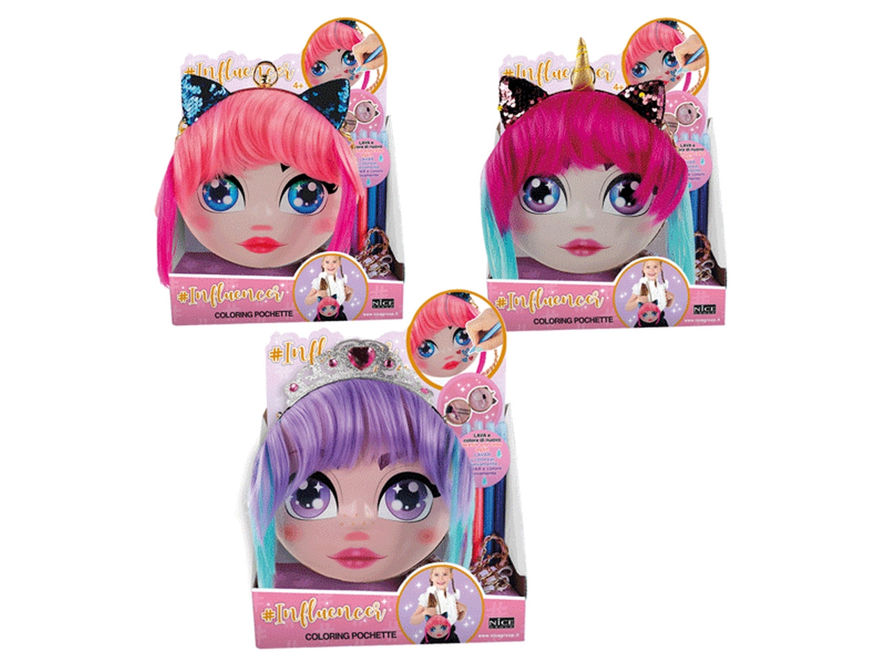 Influencer coloring pochette