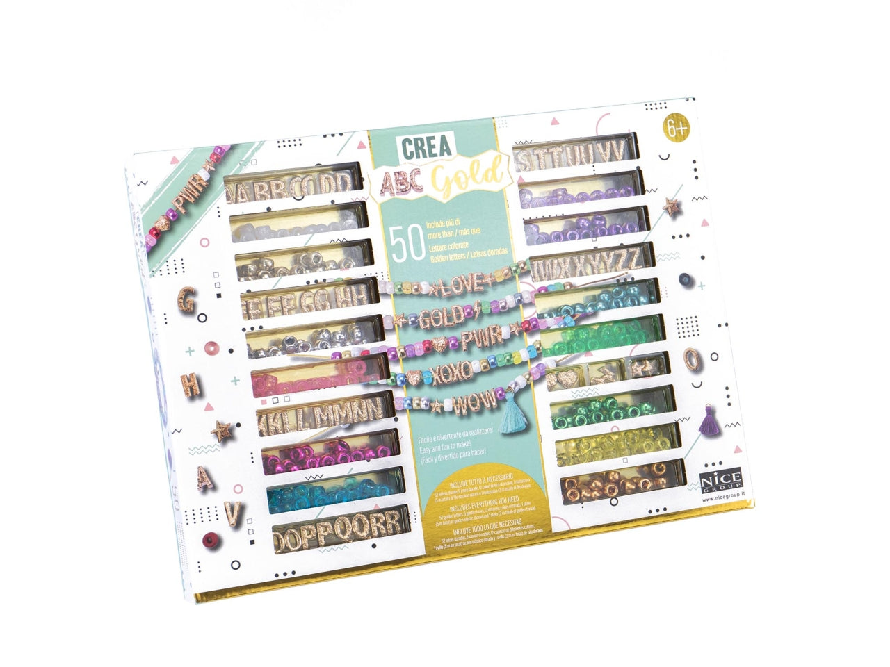 Perline abc precious gold