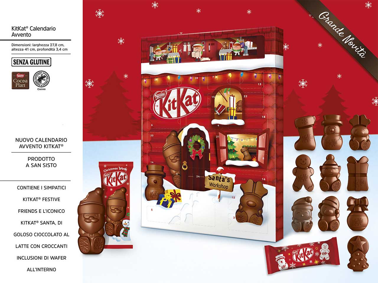 Kit kat calendario dell' avvento 208gr