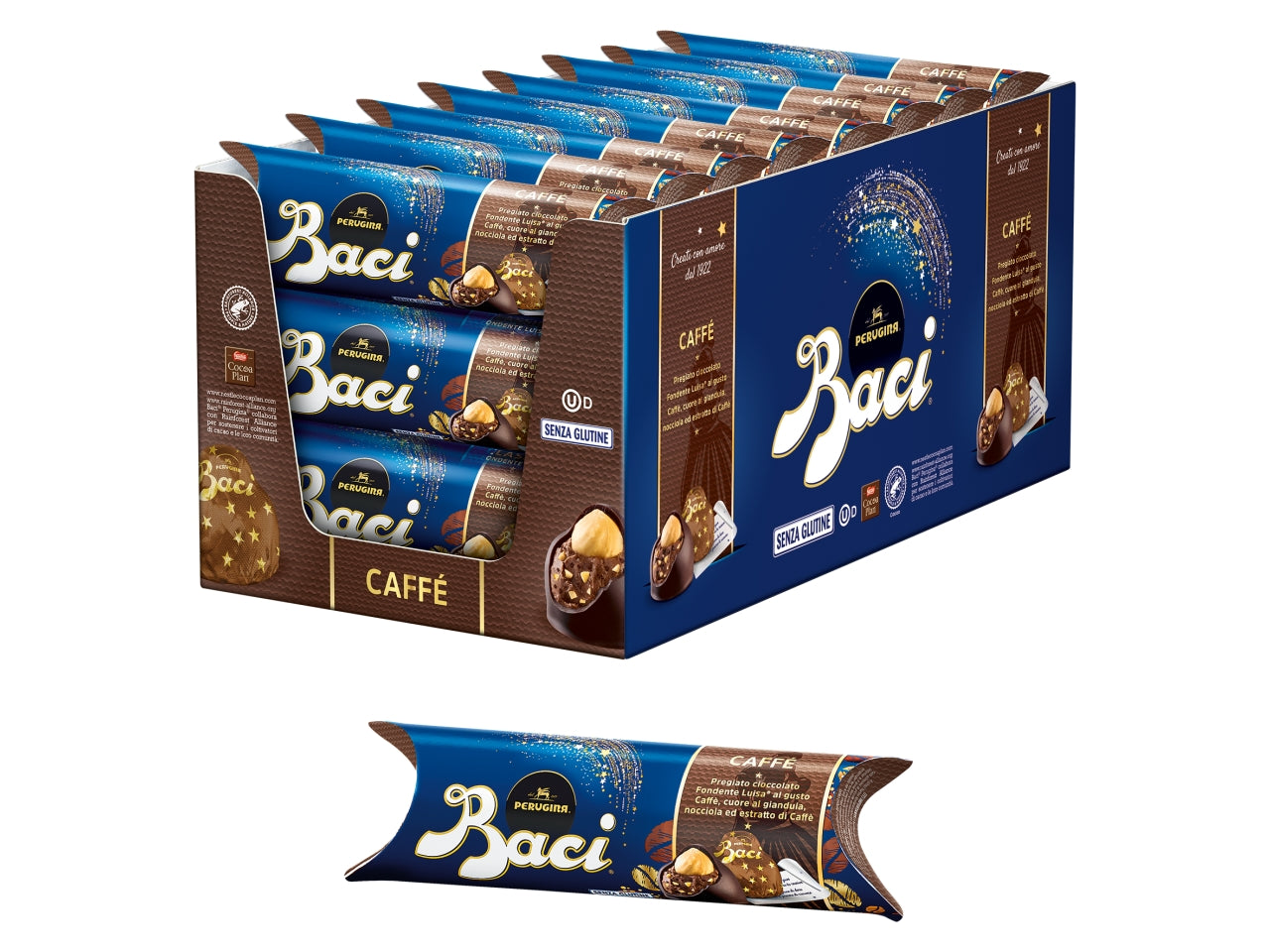 Baci tubino caffÃ¨ da 3 pezzi 37,5gr