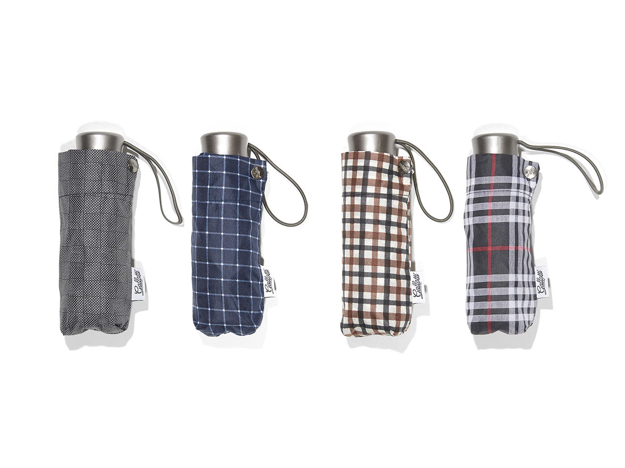 Ombrello da pioggia tascabile scozzese antivento unisex in 4 colori assortiti â Gallotti