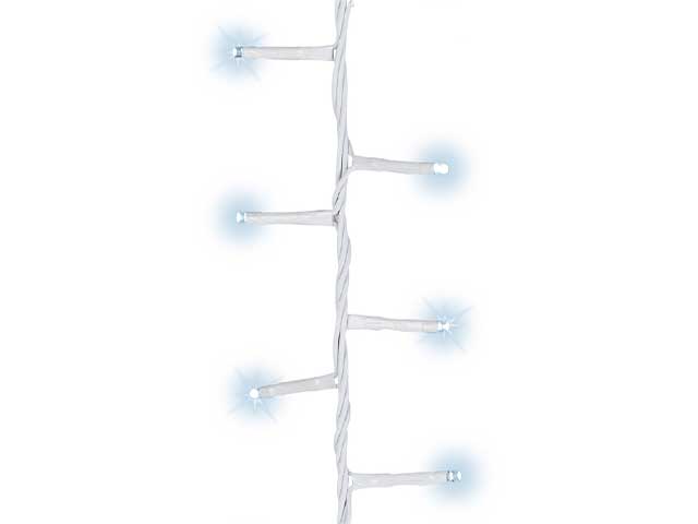 Catena luci filo bianco 1000led bianco freddo 495355