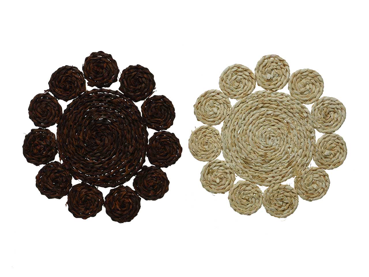 Sottobicchiere fiore d.38cm ass.838569