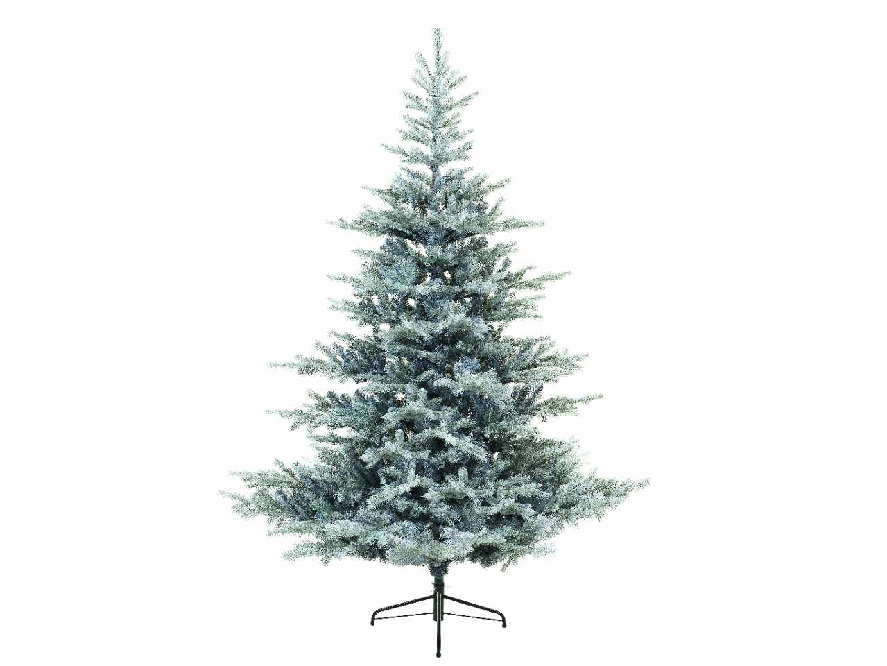 Albero di natale grandis innevato 180cm d.132cm grigio/bianco $