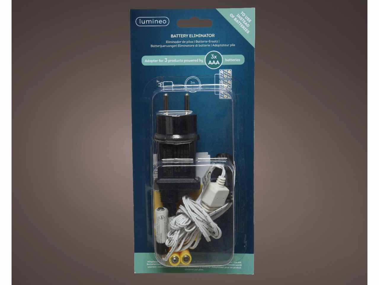 Caricatore per batterie ricaricabili 300cm nero