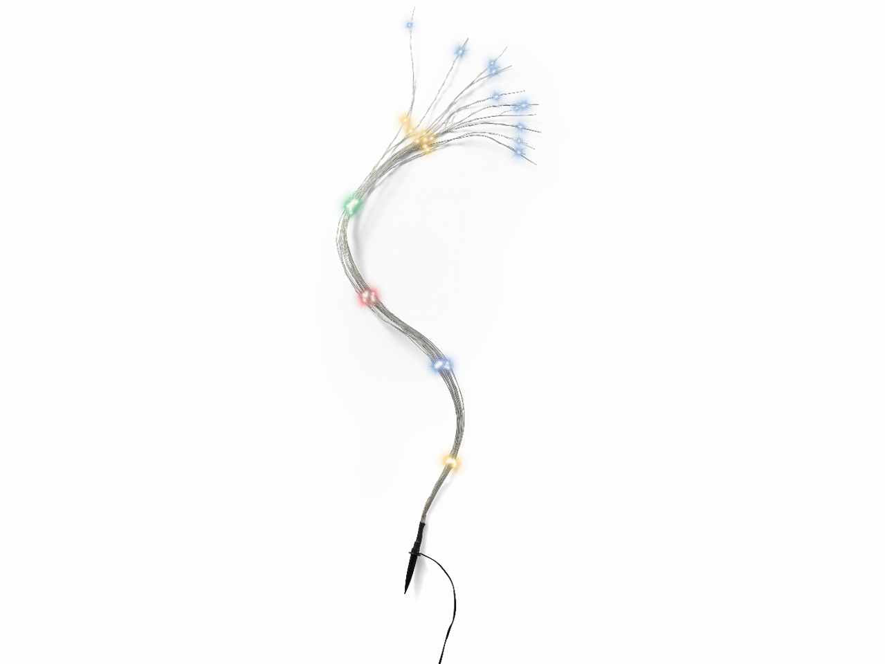 Catena luci 40 micro led 40cm multicolor con funzionamento a batteria uso esterno $