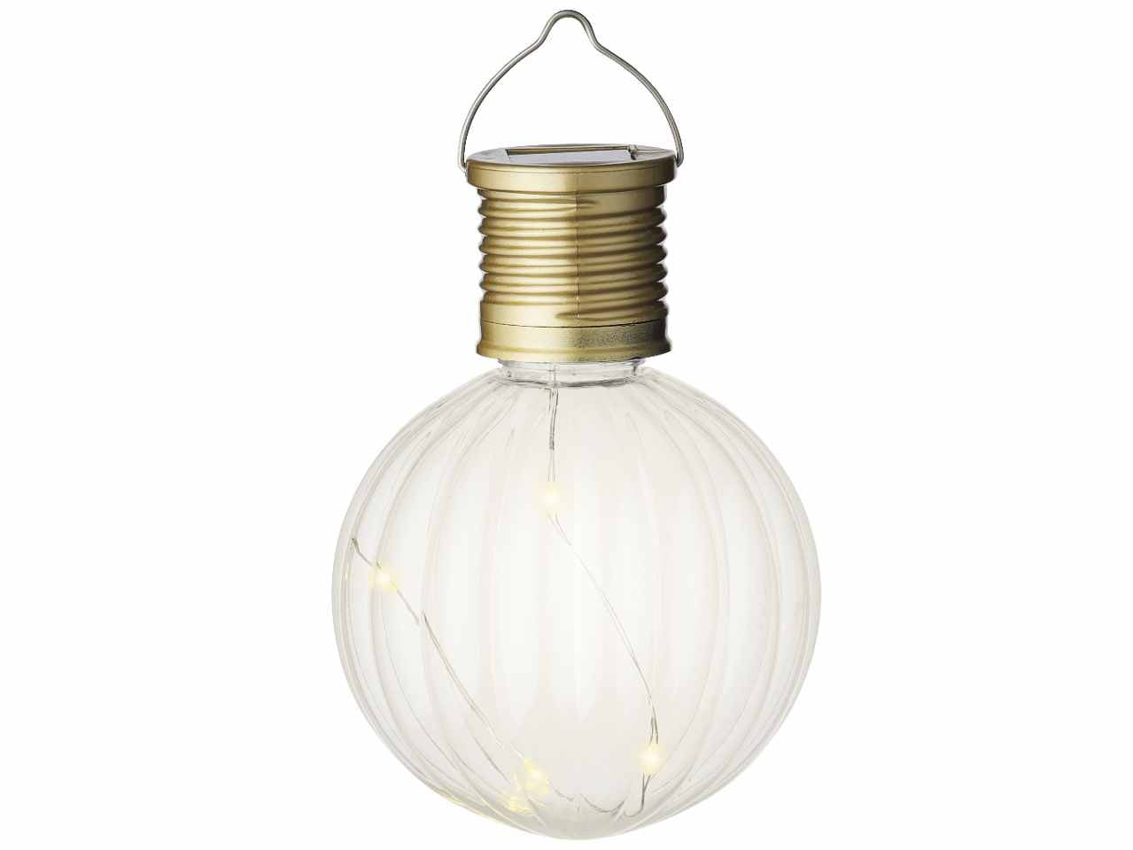 Luce solare rotonda da giardino in plastica capacitÃ  della batteria 40mah tensione 1,2v colore del led bianco caldo emissione luminosa 1lm 4 led pannello solare 2 v tipo di led microled autonomia 6 ore con inerruttore d.8xh.11cm