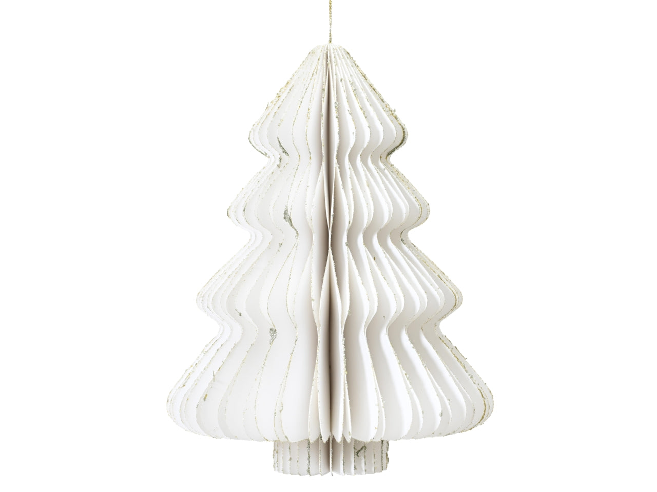 Decorazione albero in carta 15xh.20cm bianco