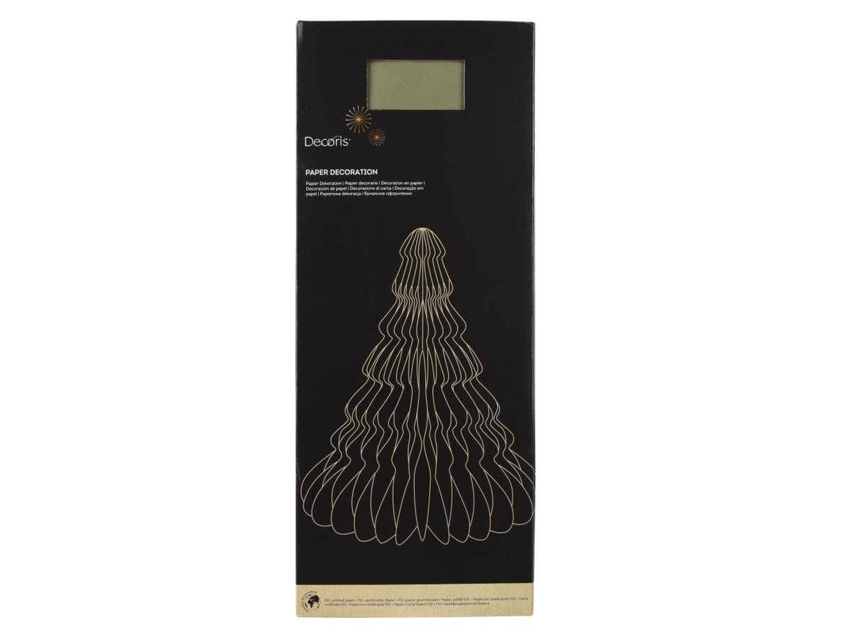 Decorazione albero in carta 72xh.90cm maxi verde