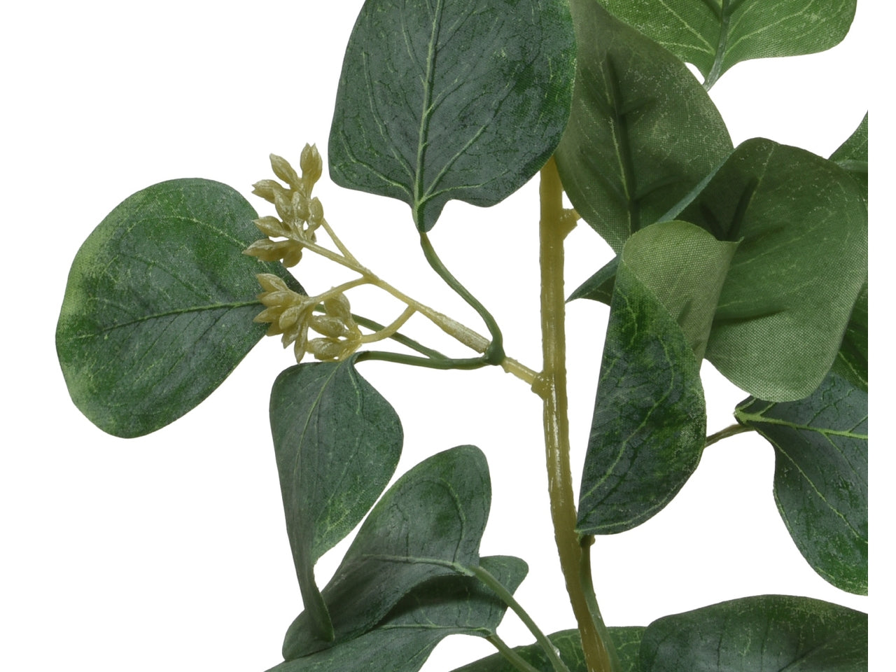 Ghirlanda di eucalipto artificiale in polyester lunghezza 180cm x diametro 12cm