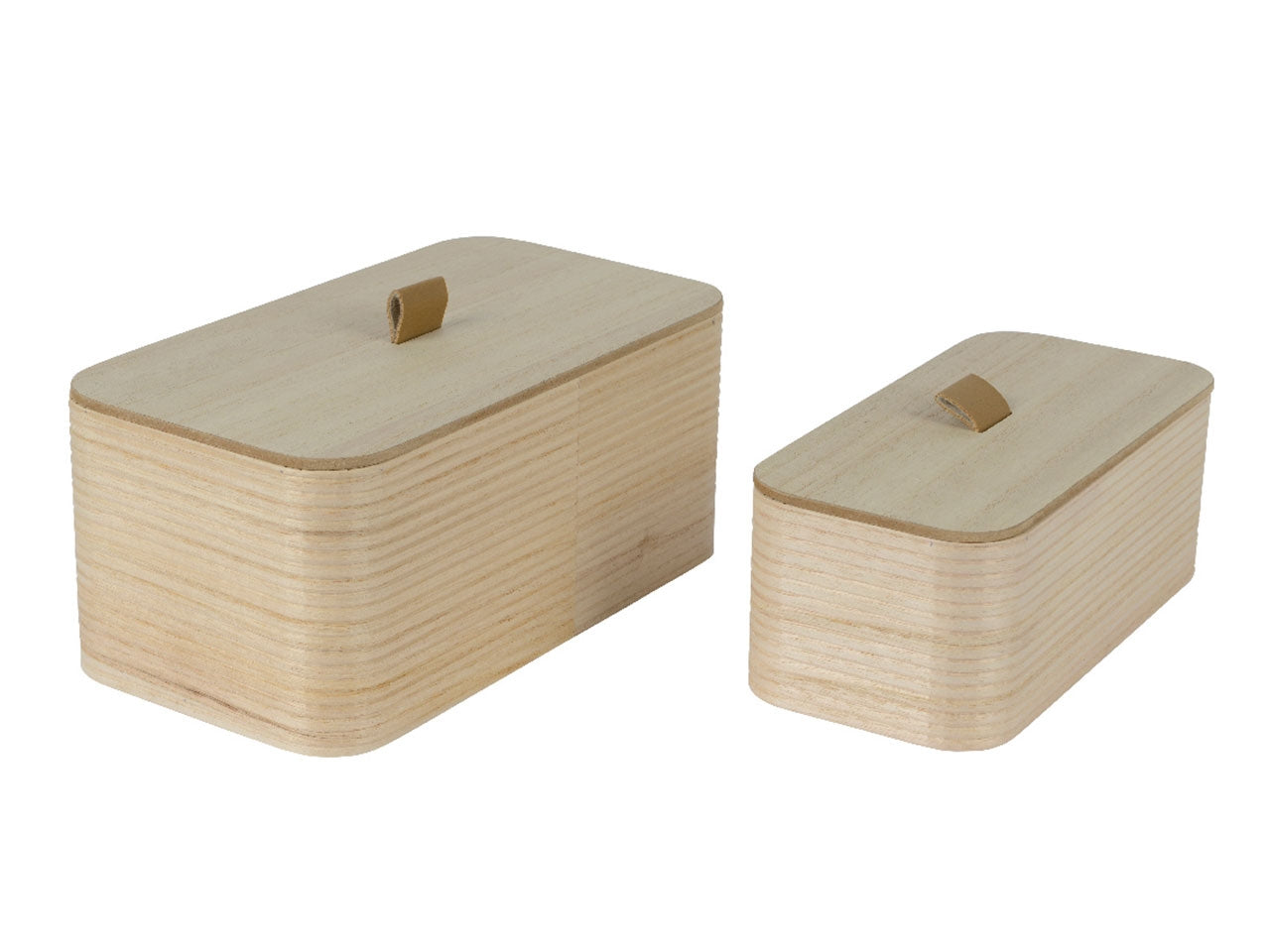 Contenitore in legno di paulownia con coperchio misure 24x13cm x altezza 10cm