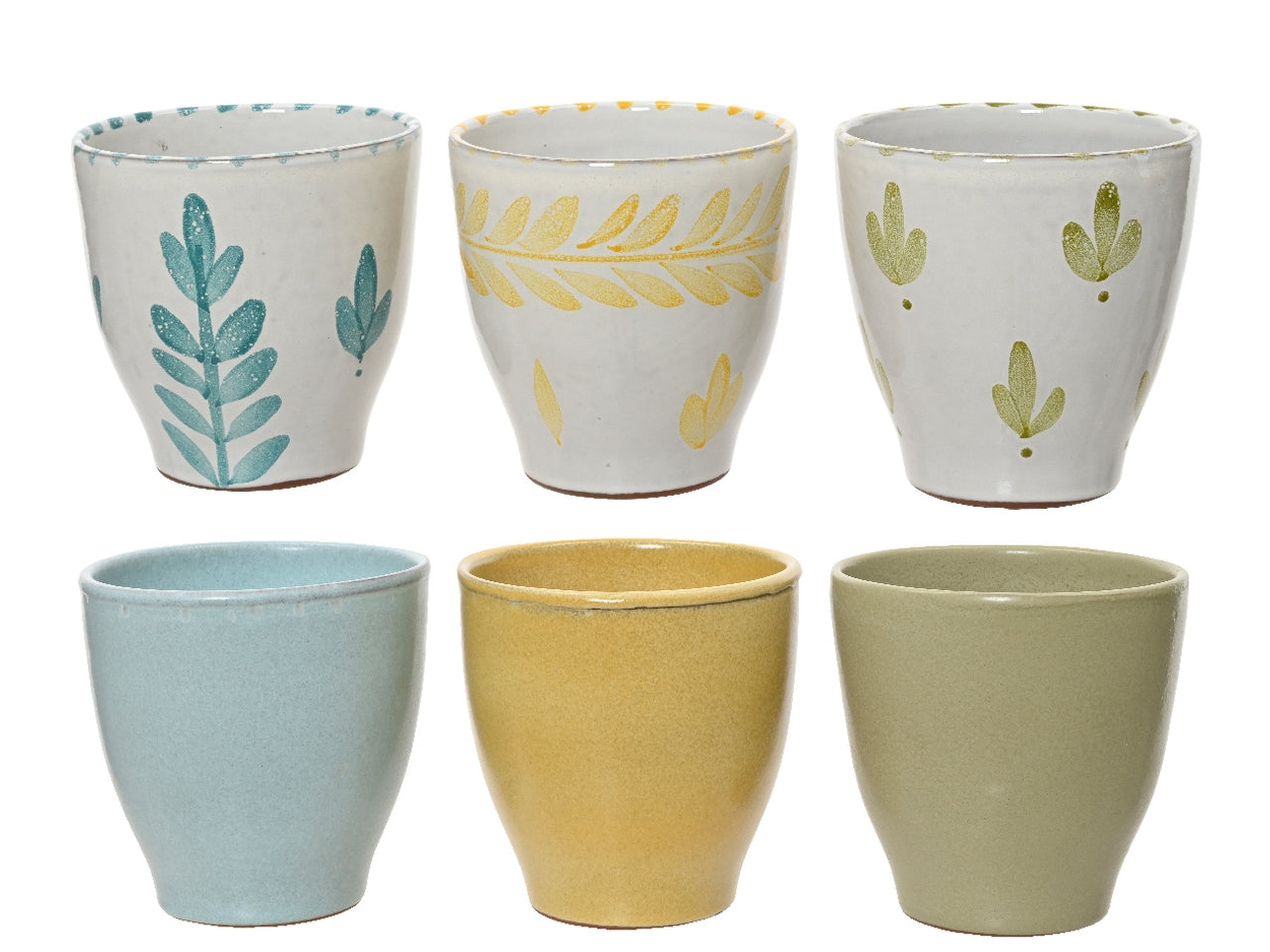 Vasetto portapianta in terracotta diametro 13cm x altezza 13cm in 6 assortimenti