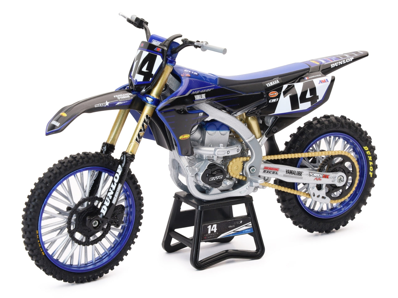 Yamaha yz450f racing dylan ferrandis 14 scala 1:12