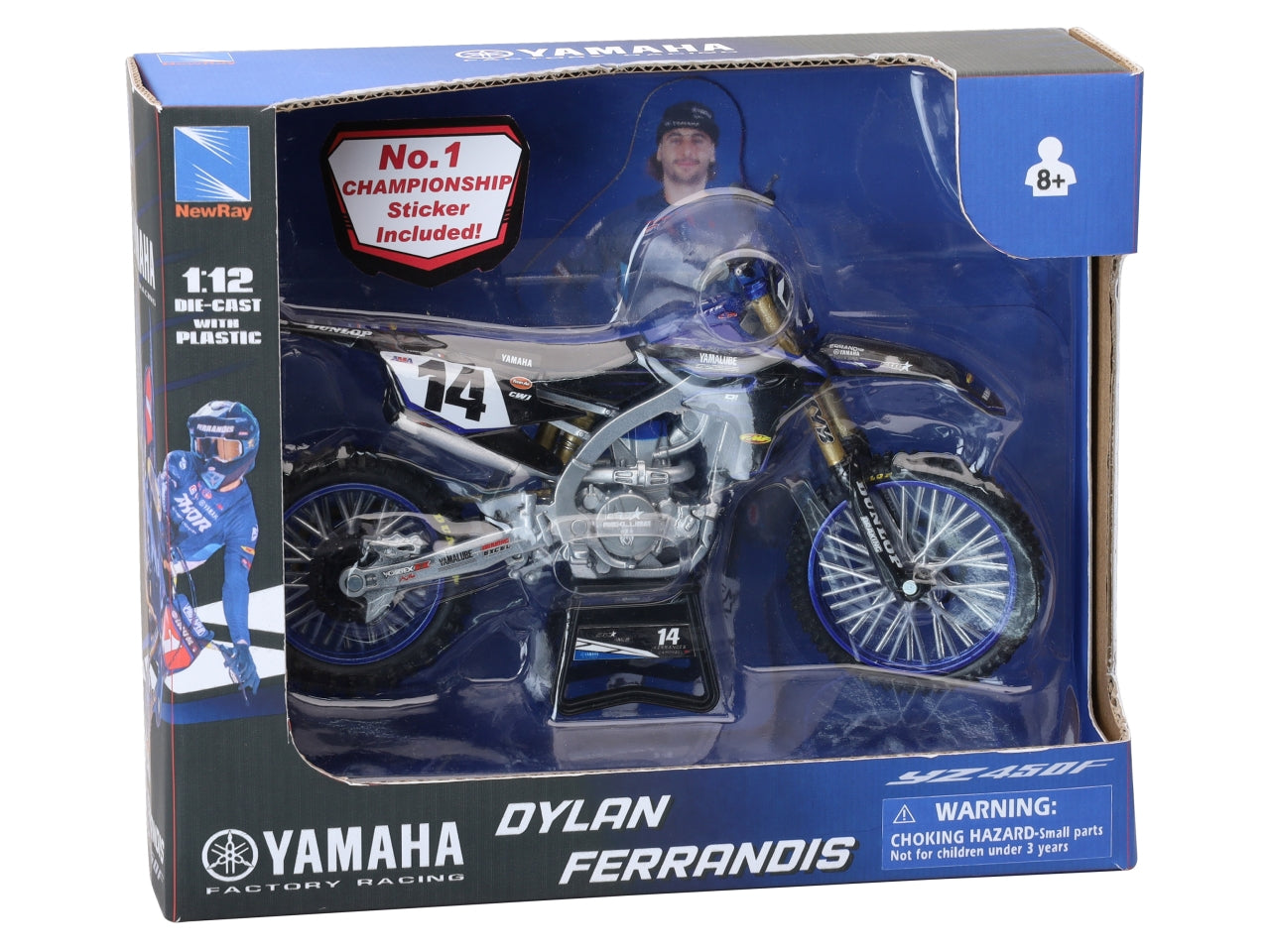 Yamaha yz450f racing dylan ferrandis 14 scala 1:12