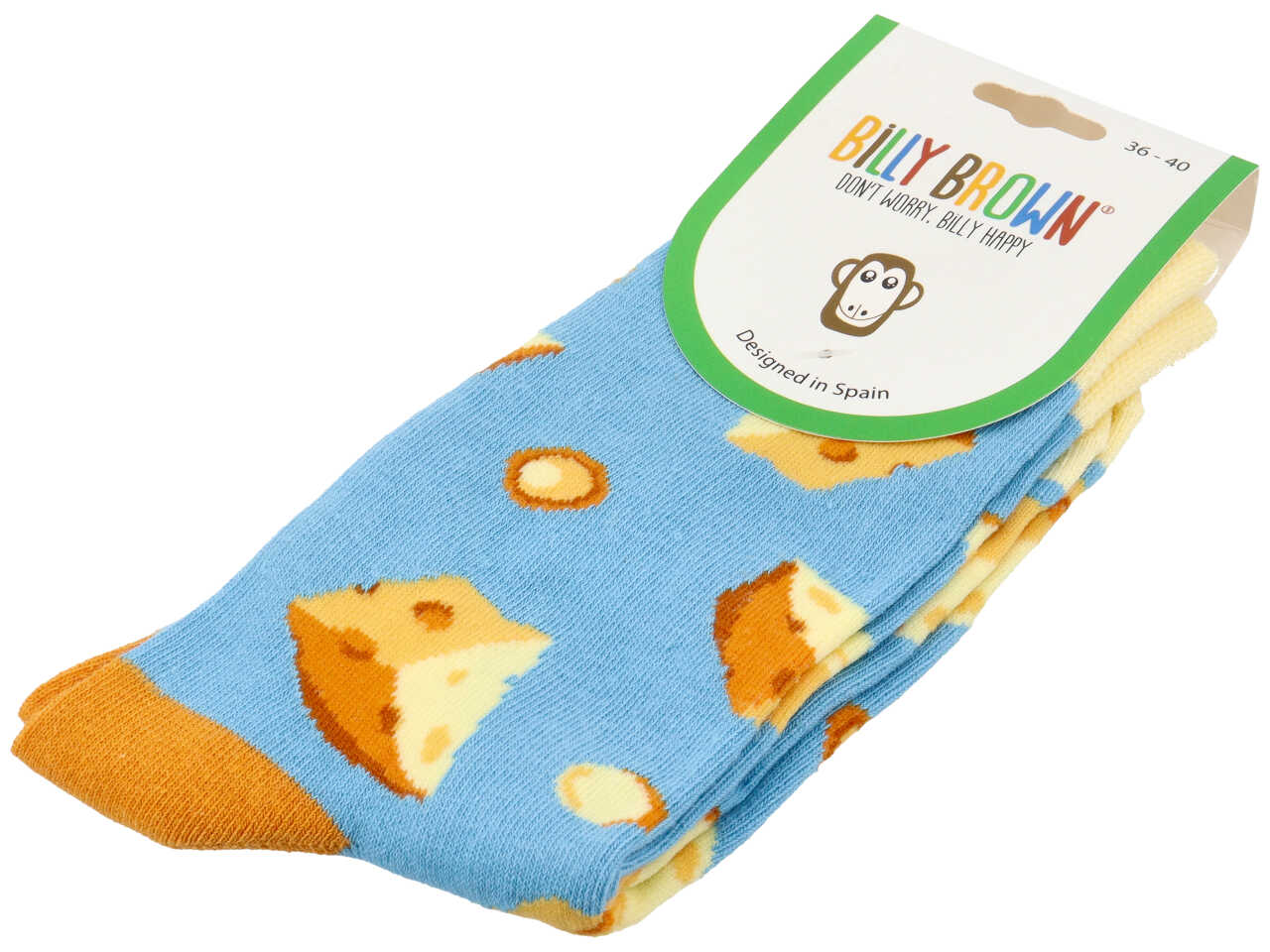 Calzini con decoro formaggio