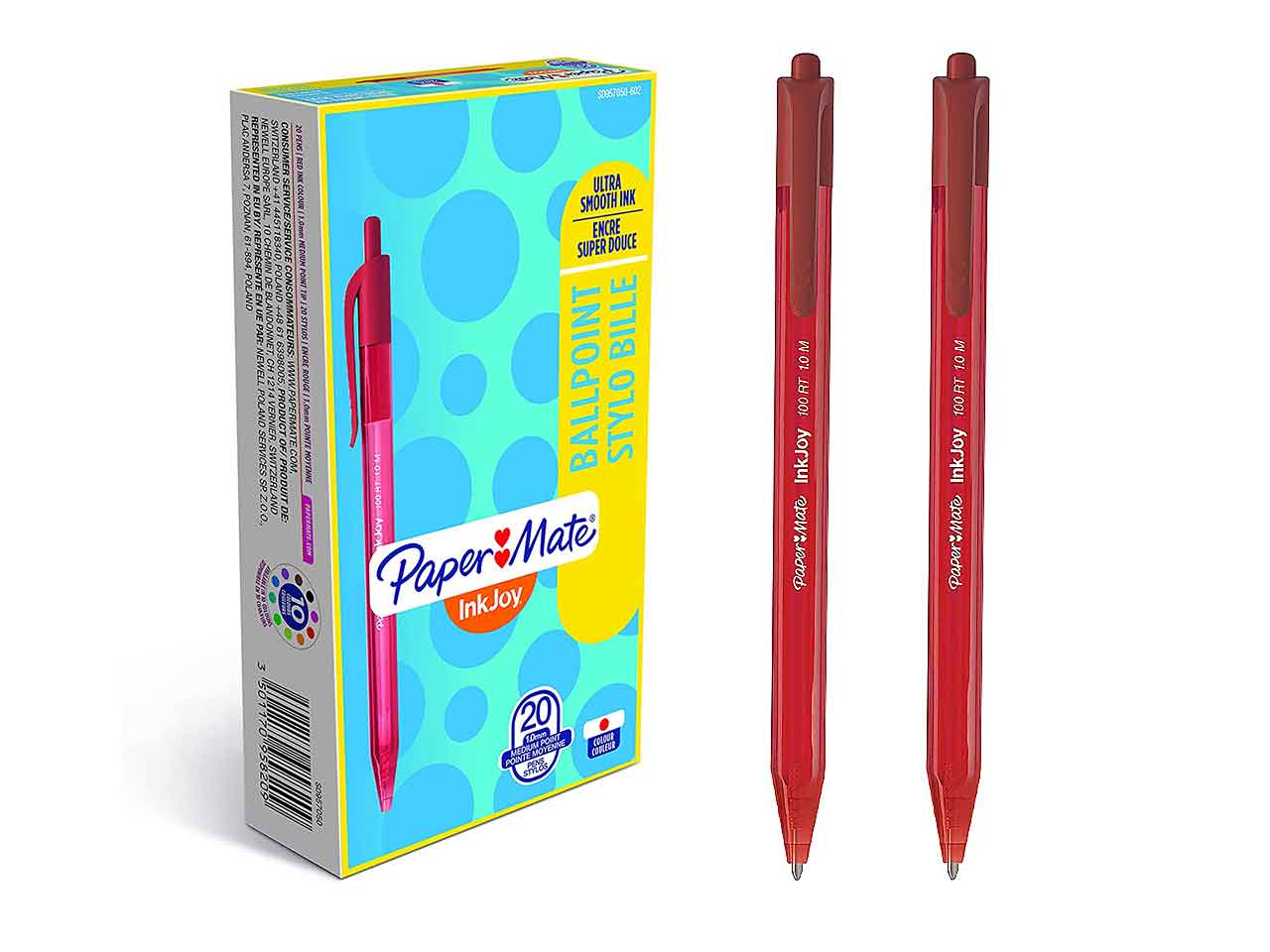 Penna inkjoy 100 rt red 20 pezzi