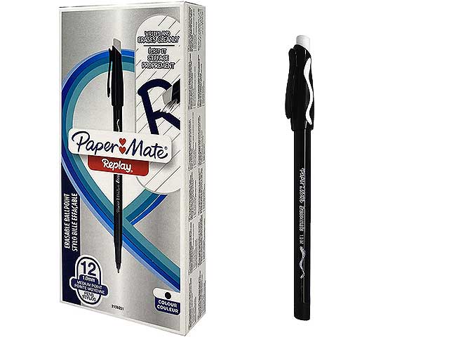 Penna paper mate replay 12 pezzi nero $