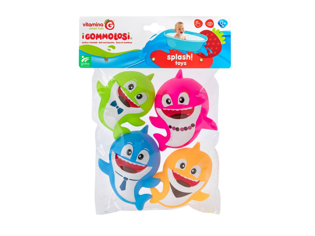 Vitamina G gommolosi squalo set sa 4 pezzi