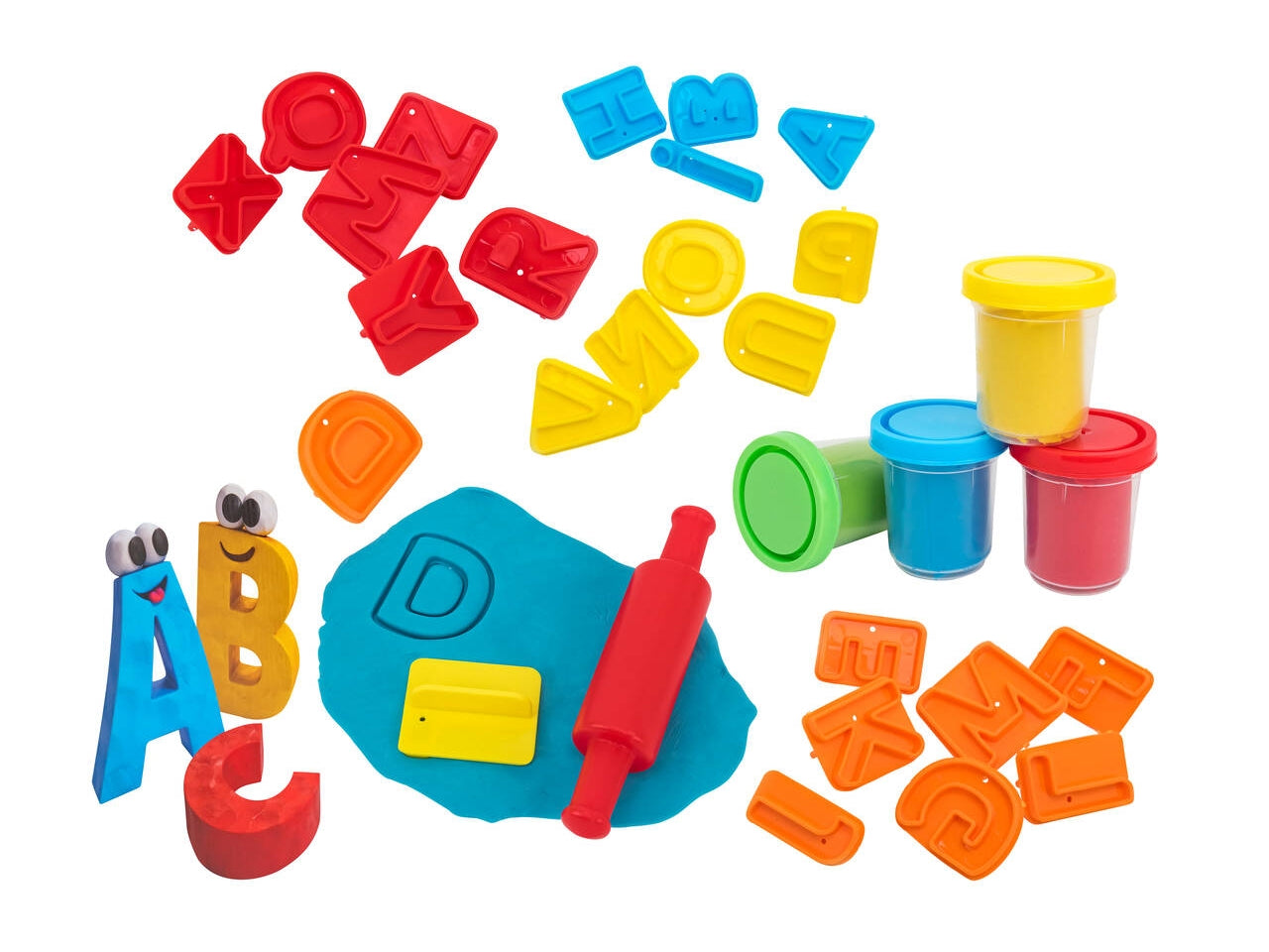 Morbidough morbido alfabeto 26 lettere 4x56gr