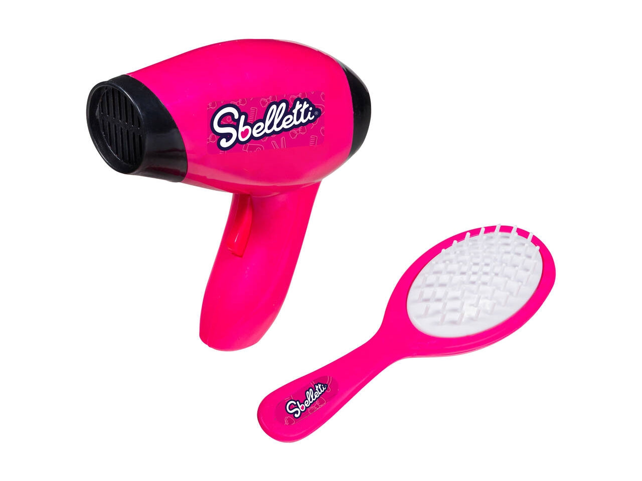 Sbelletti set gioco parrucchiera con phon batteria e spazzola