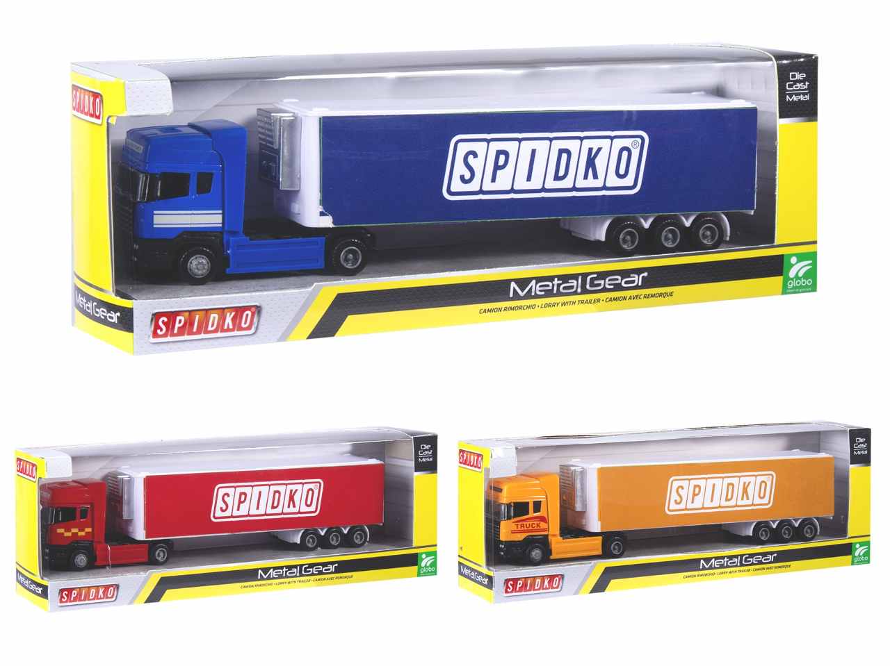 Spidko camion 32cm die cast  3 colorati