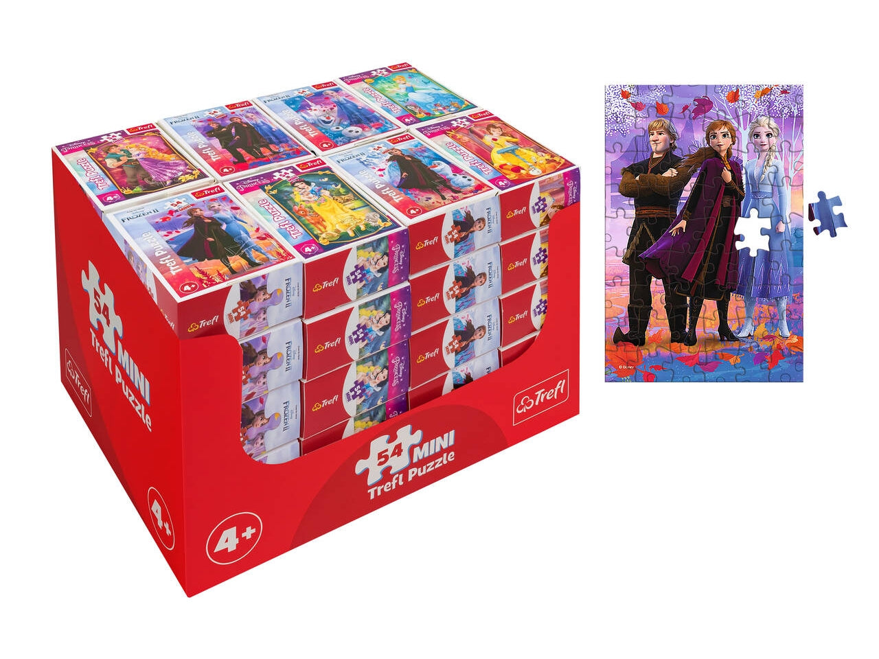 Trefl puzzle 54 mini 40pezzi principessa Frozen assortiti