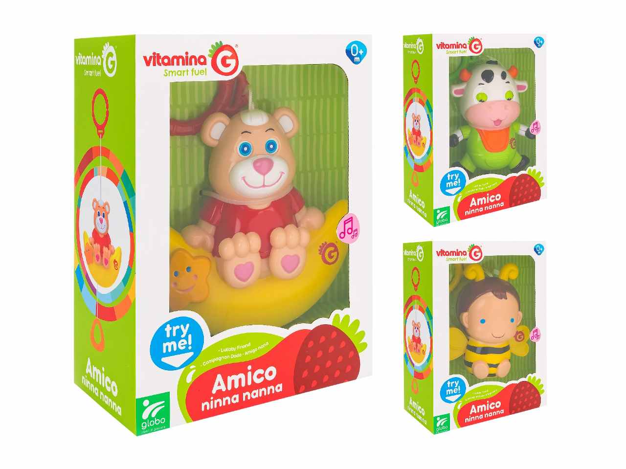 Vitamina G carillon animale appendibile assortiti