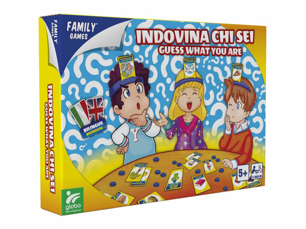 Family games indovina chi sono? Il gioco contiene 50 carte bilingua